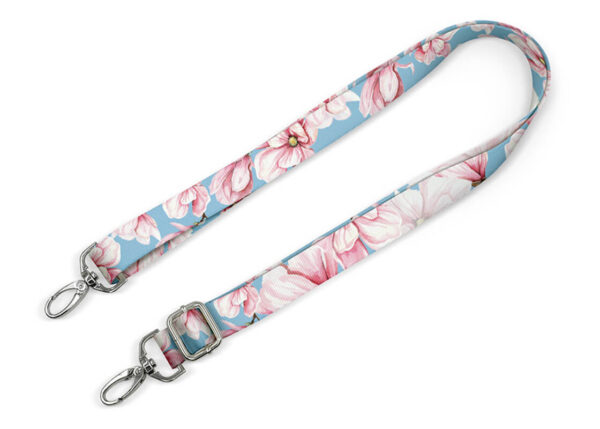 Stylish, personalized bag strap with sublimation printing. Customizable, available in various sizes. From AMGS Group.