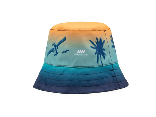 Kapelusz bucket hat z pełnokolorowym nadrukiem sublimacyjnym. Od AMGS Group