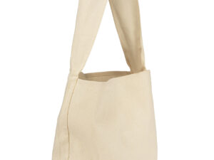 ARPO 200 G Baumwolltasche Mit Logo. ARPO Baumwolltasche 200 g/m², Beige, langer Henkel, Logo bedruckt.