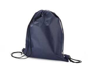 Eco drawstring bag GARTY rPET, made of recycled polyester, customizable with printed logo.