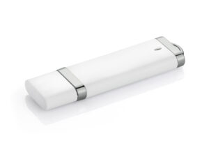 Corporate USB drive BRIS 16 GB in plastic, customizable with logo for branding and giveaways.