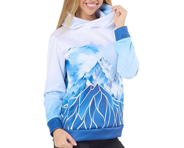 Branded polyester hoodie with logo Termoactive. AMGS Group.