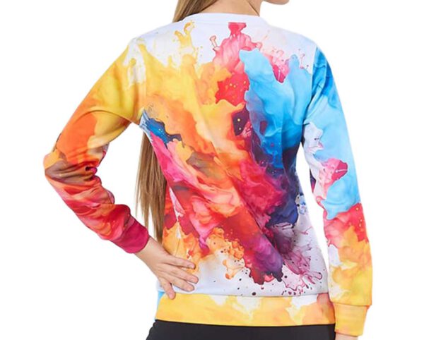 Women’s Termoactive double-layer sports sweatshirt with colorful patterns. A great promotional gadget for autumn outdoor events from AMGS Group.