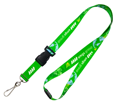 seamless-sublimated-lanyard-with-safety-breakaway-amgs-group Seamless sublimated lanyard in green tones with safety breakaway and detachable buckle. Produced by AMGS Group for premium promotions.